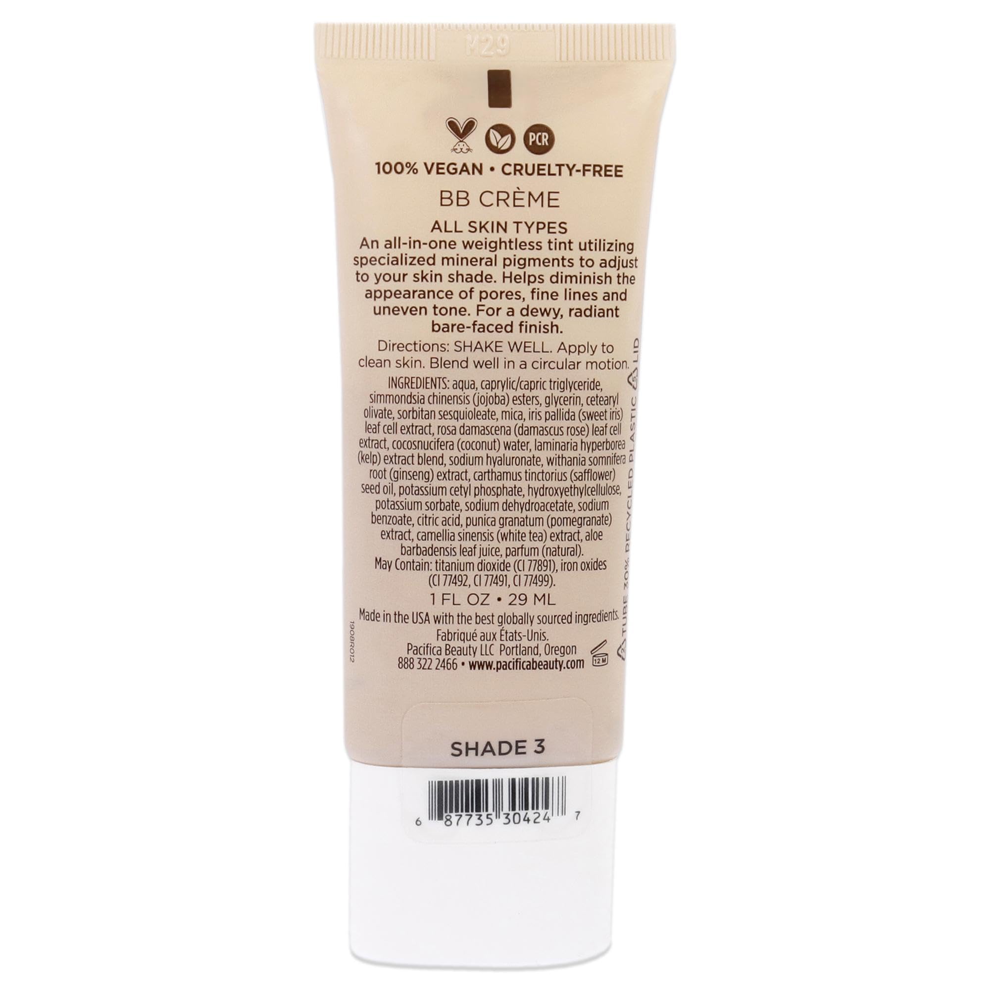 Pacifica Alight BB Cream Shade 3, 1 Fl Oz