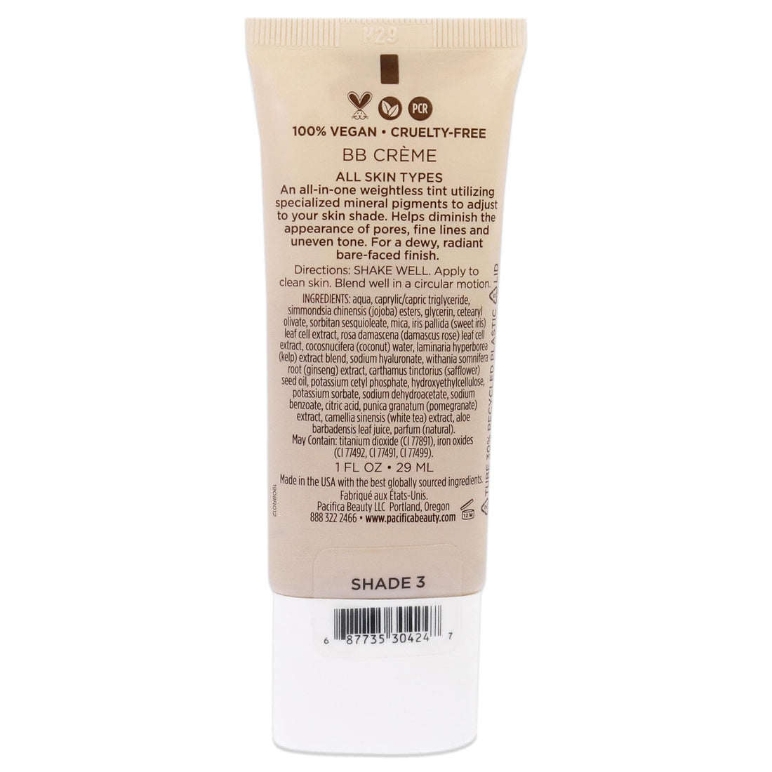 Pacifica Alight BB Cream Shade 3, 1 Fl Oz