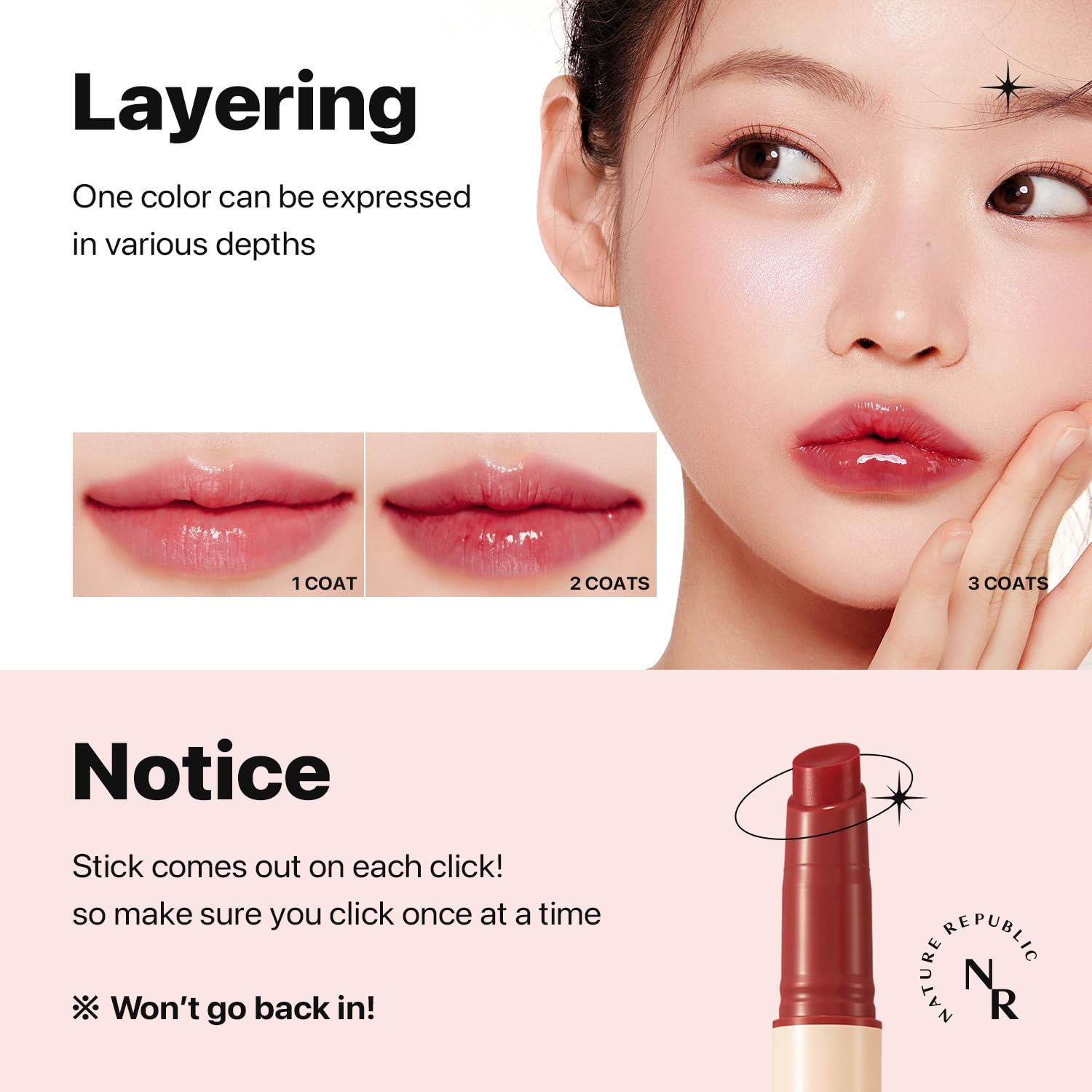 Nature Republic HONEY MELTING LIP (05 PLUM) SOFT LIP STICK, Hydrating Gloss, Moisturizing balms, Sheer tint, Shine & Glowy Finish, korean make up