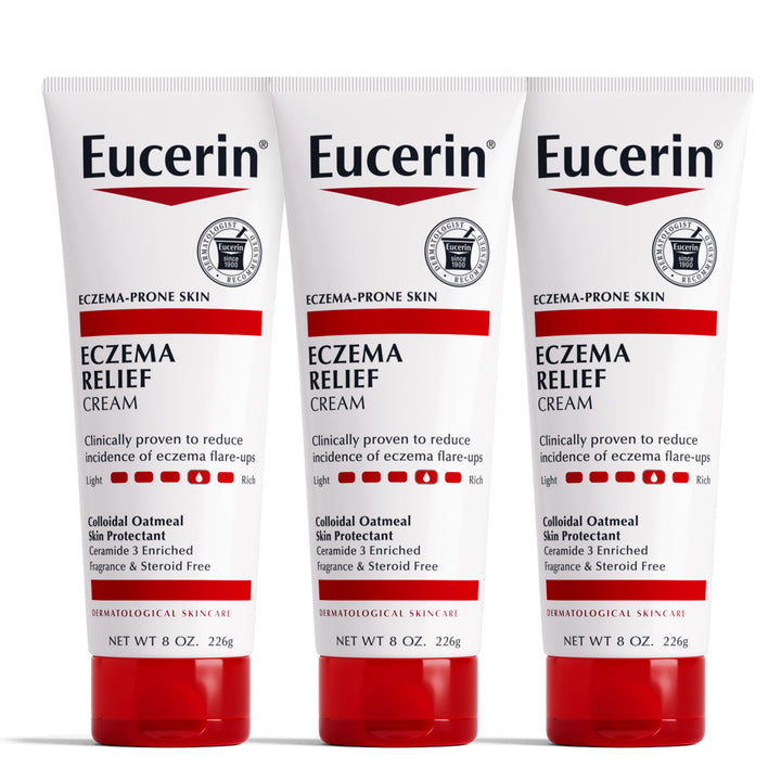 Eucerin Eczema Relief Body Creme, 8 Ounce (Pack of 3)