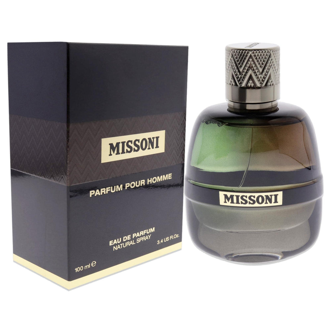 Missoni Parfum Pour Homme Eau De Parfum Natural Spray For Men, 100ml - Patchouli Sandalwood Oakwood Birch Musk