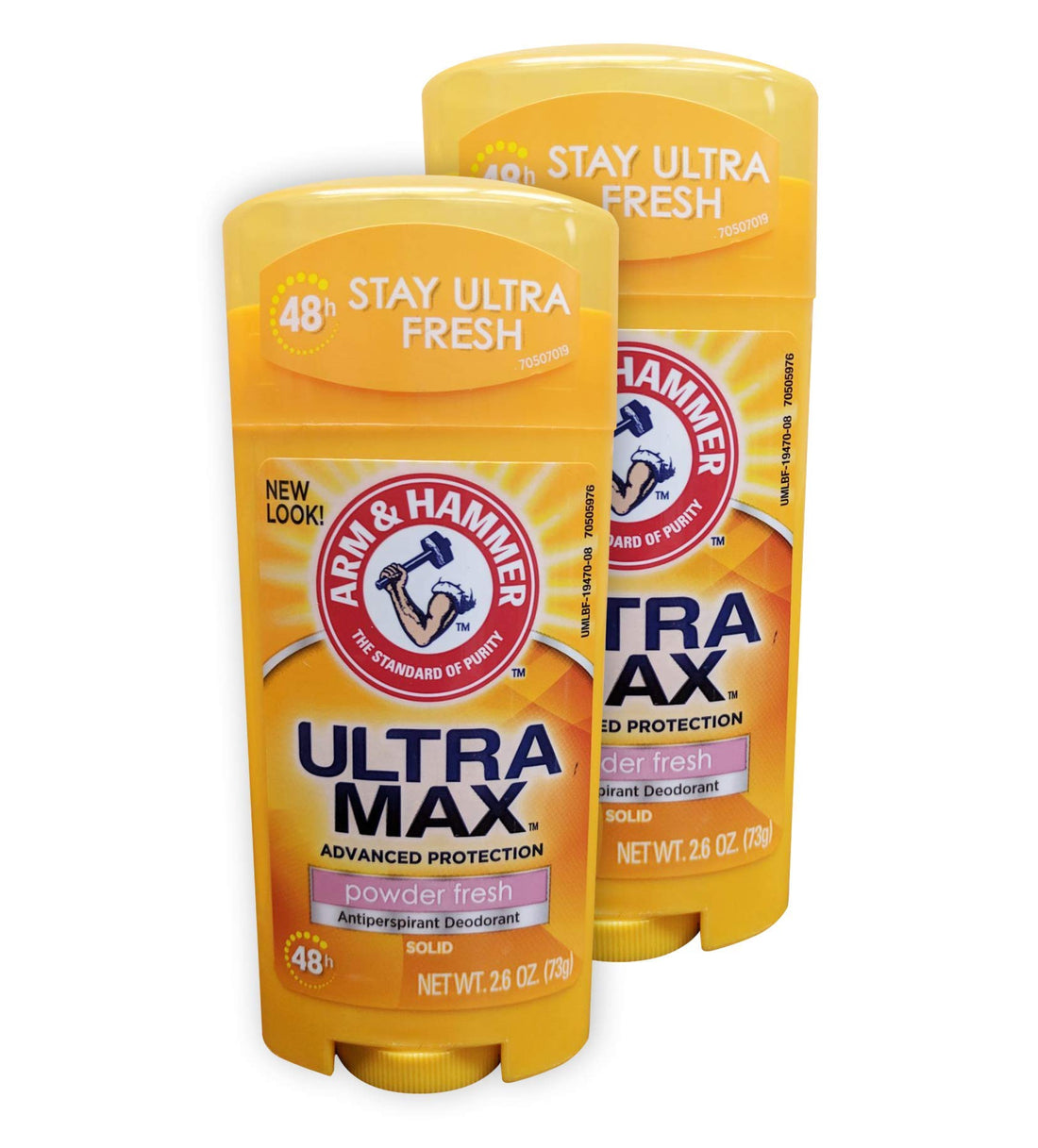 Arm & Hammer Ultramax Invisible Solid Powder Fresh Antiperspirant & Deodorant 2.6 Oz, 2 Pack
