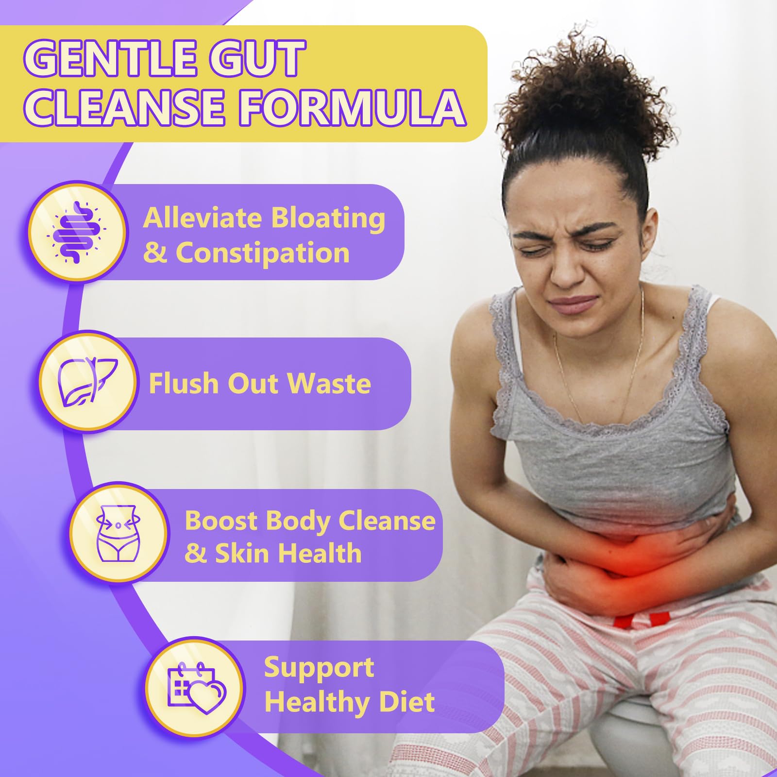 DRFOSTER Probiotics for Women & Men Digestive Health,120 Billion CFUs, Prebiotics and Probiotics for Gut Health, D3, Zinc & Immune Support Herbs, Detox Cleanse, 45 Day - 3 Month Supply