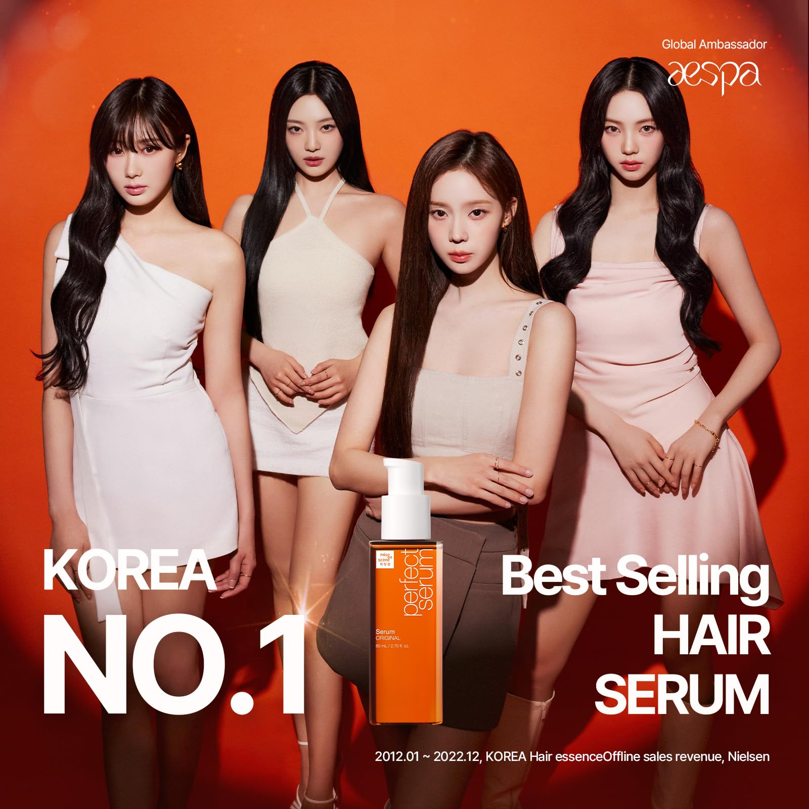 Mise En Scene Perfect Serum Original Bigger Size - Hair Oil for Frizzy & Dry, Hydration and Nutrition HairEssence for Damage Care, Floral Fragrance, Korean HairCare Product, 3.71 Fl Oz.