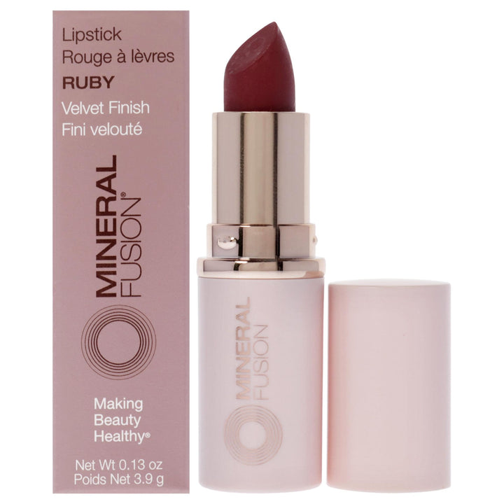Mineral Fusion Lipstick, Ruby, .13 Ounce