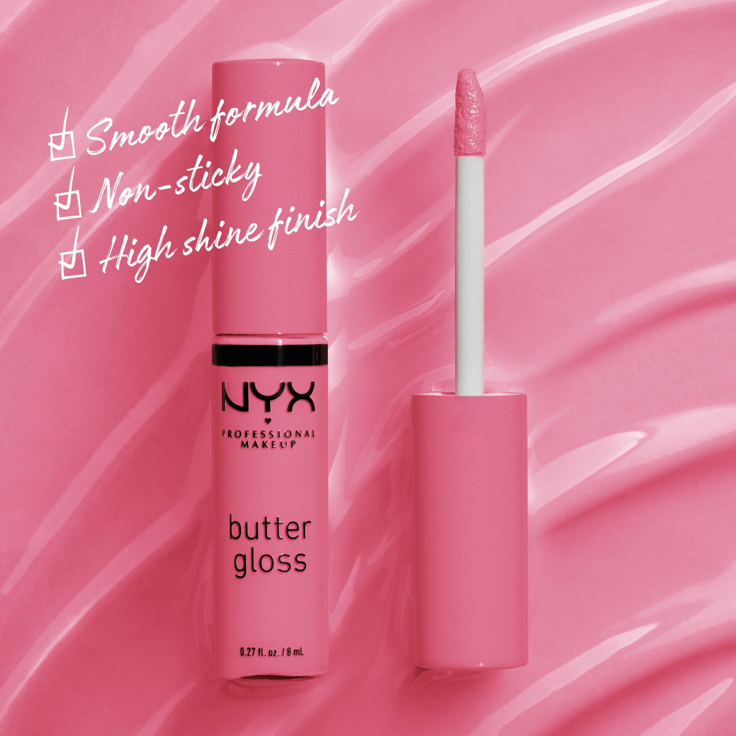 Nyx Professional Makeup Butter Lip Gloss, Vanilla Cream Pie, 8ml