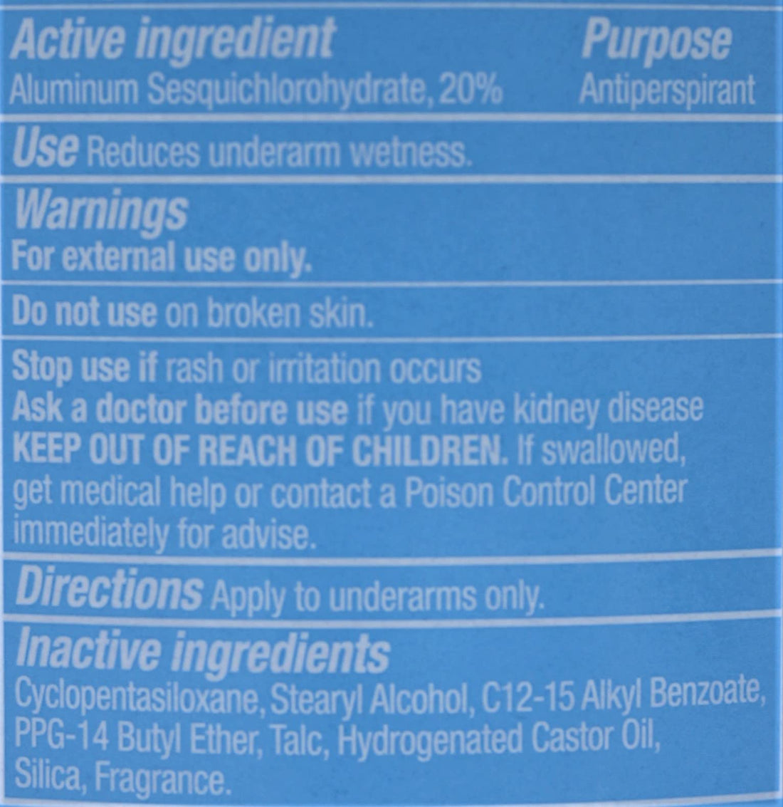 Lady Speed Stick Powder Fresh 2 Oz (Pack of 6)