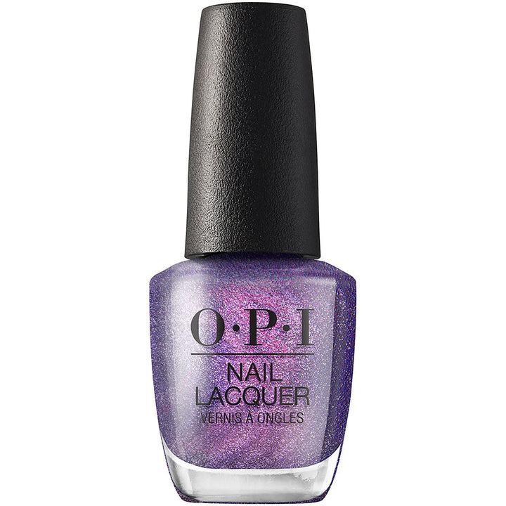 OPI Nail Lacquer Leonardo’s Model Color | Opaque Dark Purple Shimmer Chip Resistant Nail Polish | Muse of Milan Collection