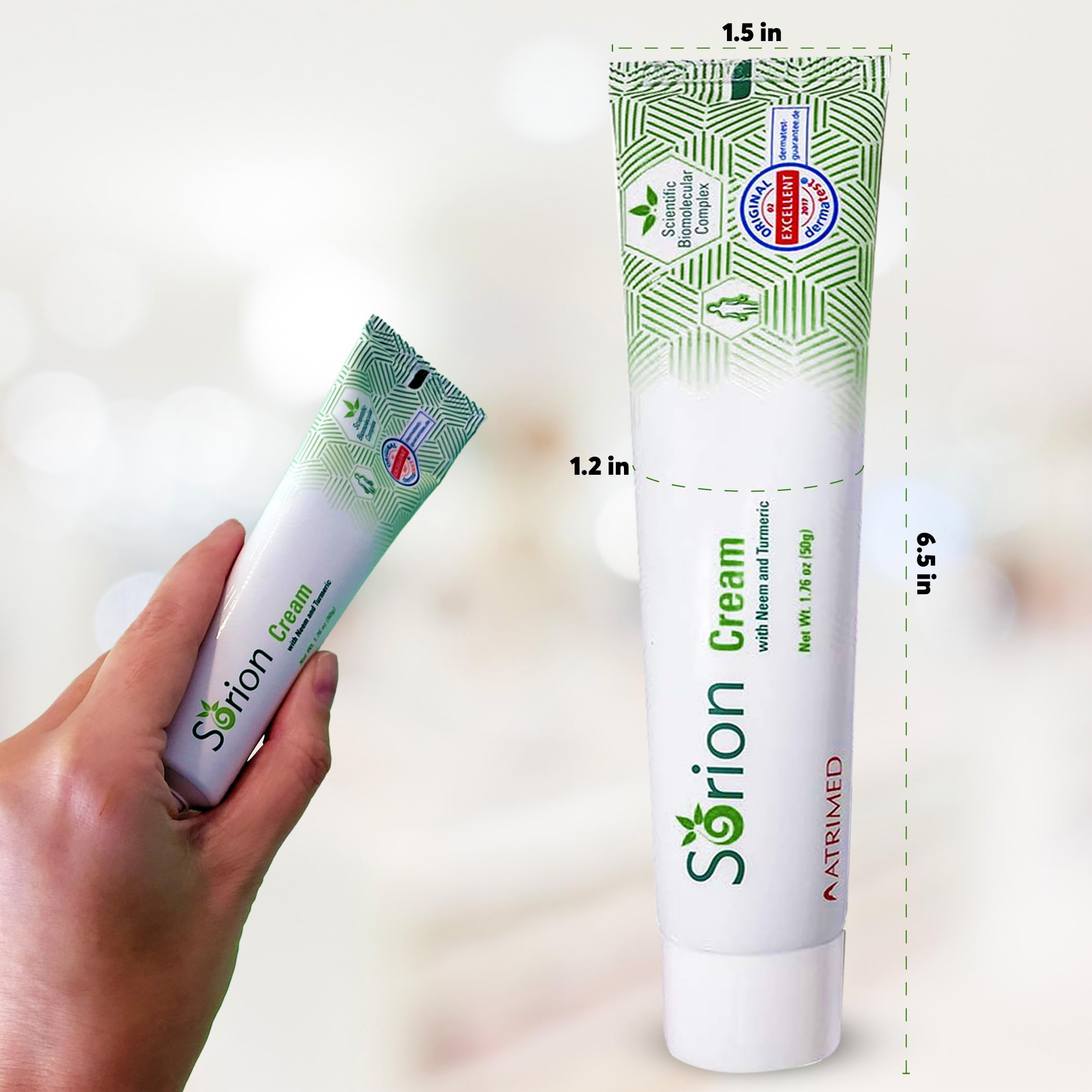 Sorion Cream for Comforting Dry Skin and Ayurveda Skin Care with Coconut Oil, Neem, Turmeric, Pala Indigo and Vitamin E