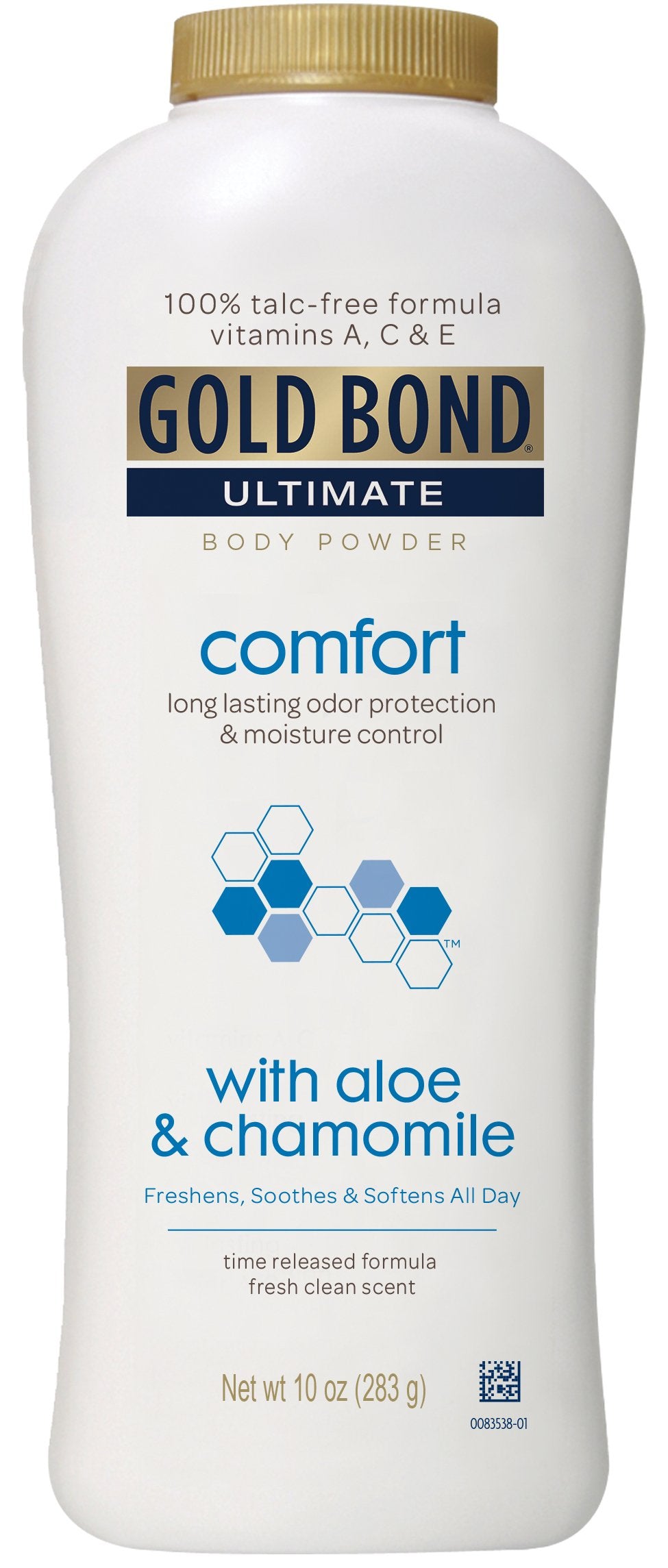Gold Bond Ultimate Comfort Body Powder, Aloe & Chamomile 10-Ounce Bottles (Pack of 4)