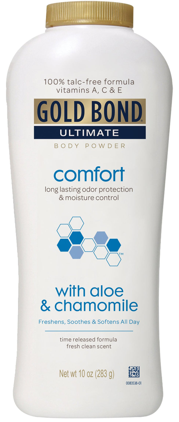 Gold Bond Ultimate Comfort Body Powder, Aloe & Chamomile 10-Ounce Bottles (Pack of 4)