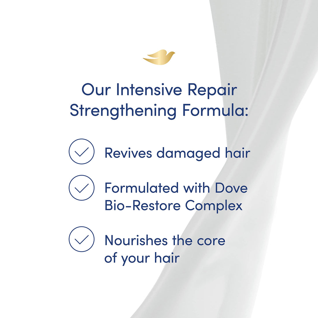 Dove Nutritive Solutions for Dry Hair, Intensive Repair, Deep Conditioner, 12 Fl Oz (Pack of 4)