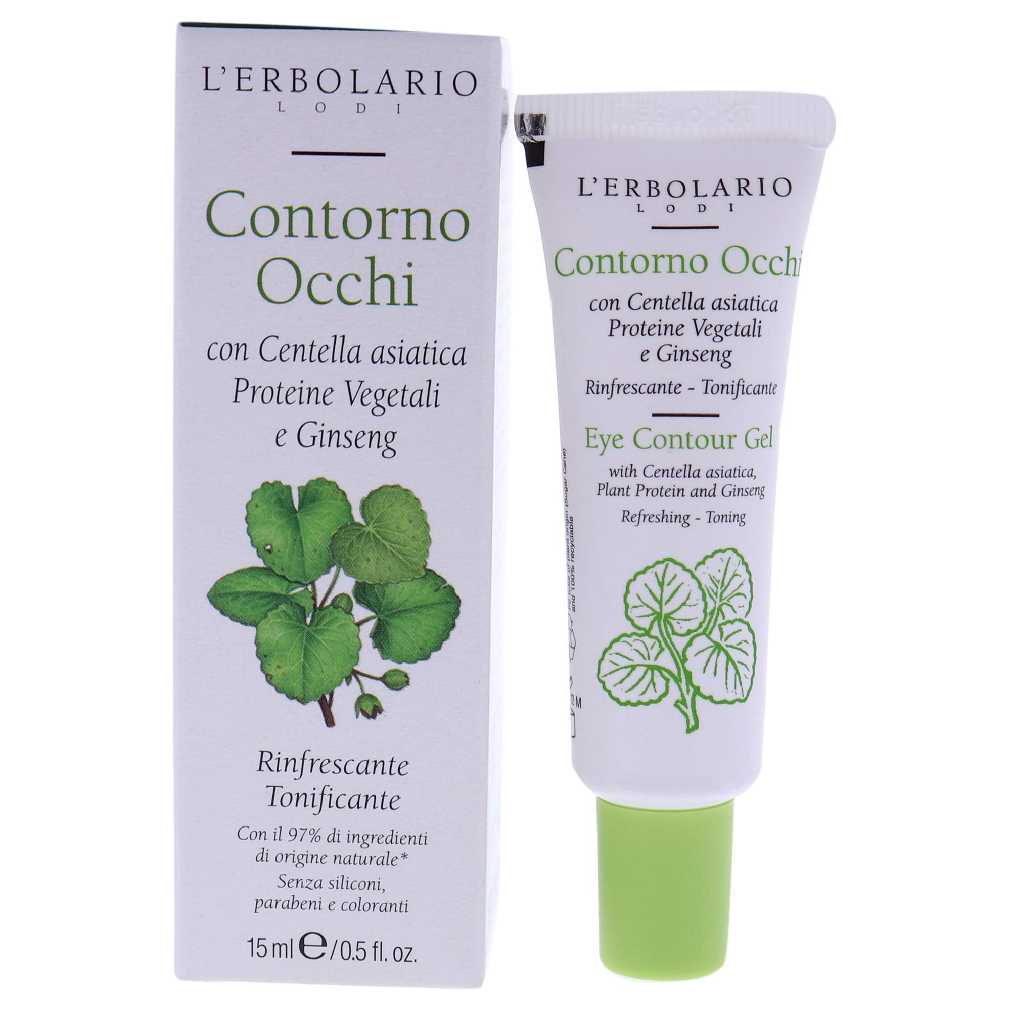 LErbolario Eye Contour Gel For Unisex 0.5 oz Gel