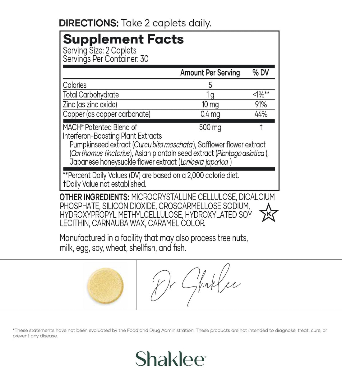 Shaklee - Chewable Vita-C 250mg - Cellular Support and Immune Boost - Lemon Flavored Vitamin C Chewable Tablets for Easy Consumption - Ideal for Children and Adults - 60 Tablets