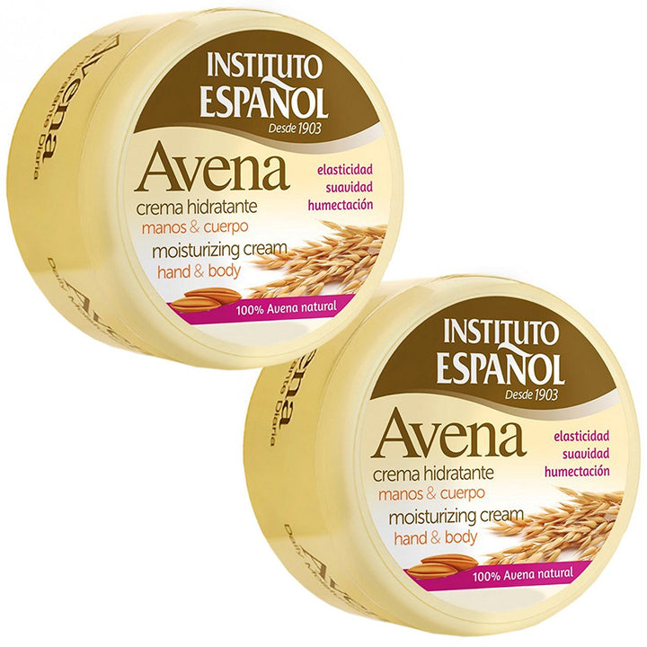 Instituto Espanol Avena Daily Moisturizing Hand & Body Cream 6.8 oz (Pack of 2)