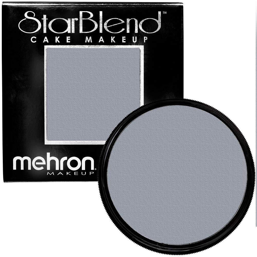 Mehron Makeup StarBlend Cake Makeup MONSTER GREY - 2oz