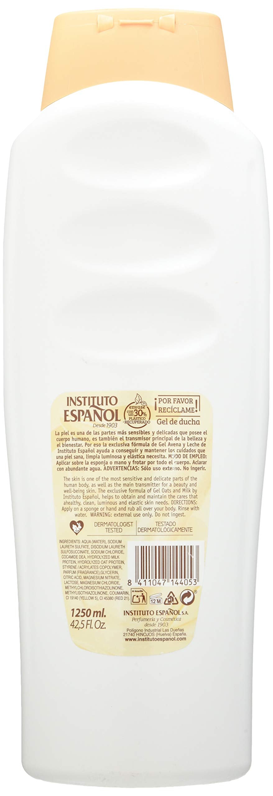 INSTITUTO ESPAÃƒâ€˜OL Avena Shower Gel 1250ML