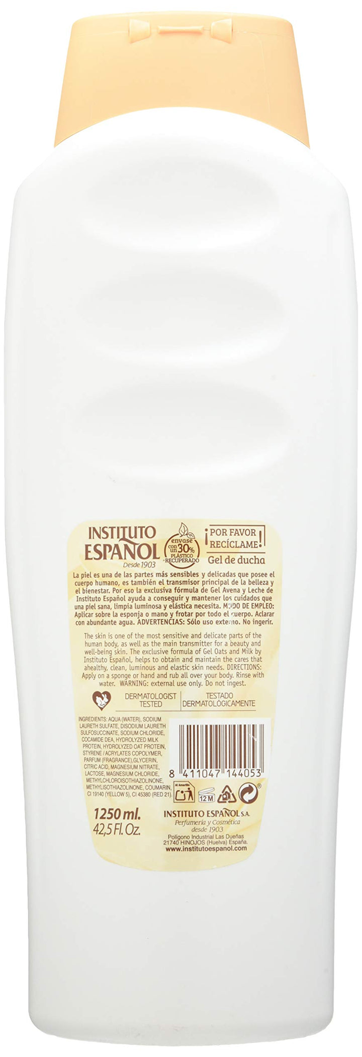 INSTITUTO ESPAÃƒâ€˜OL Avena Shower Gel 1250ML