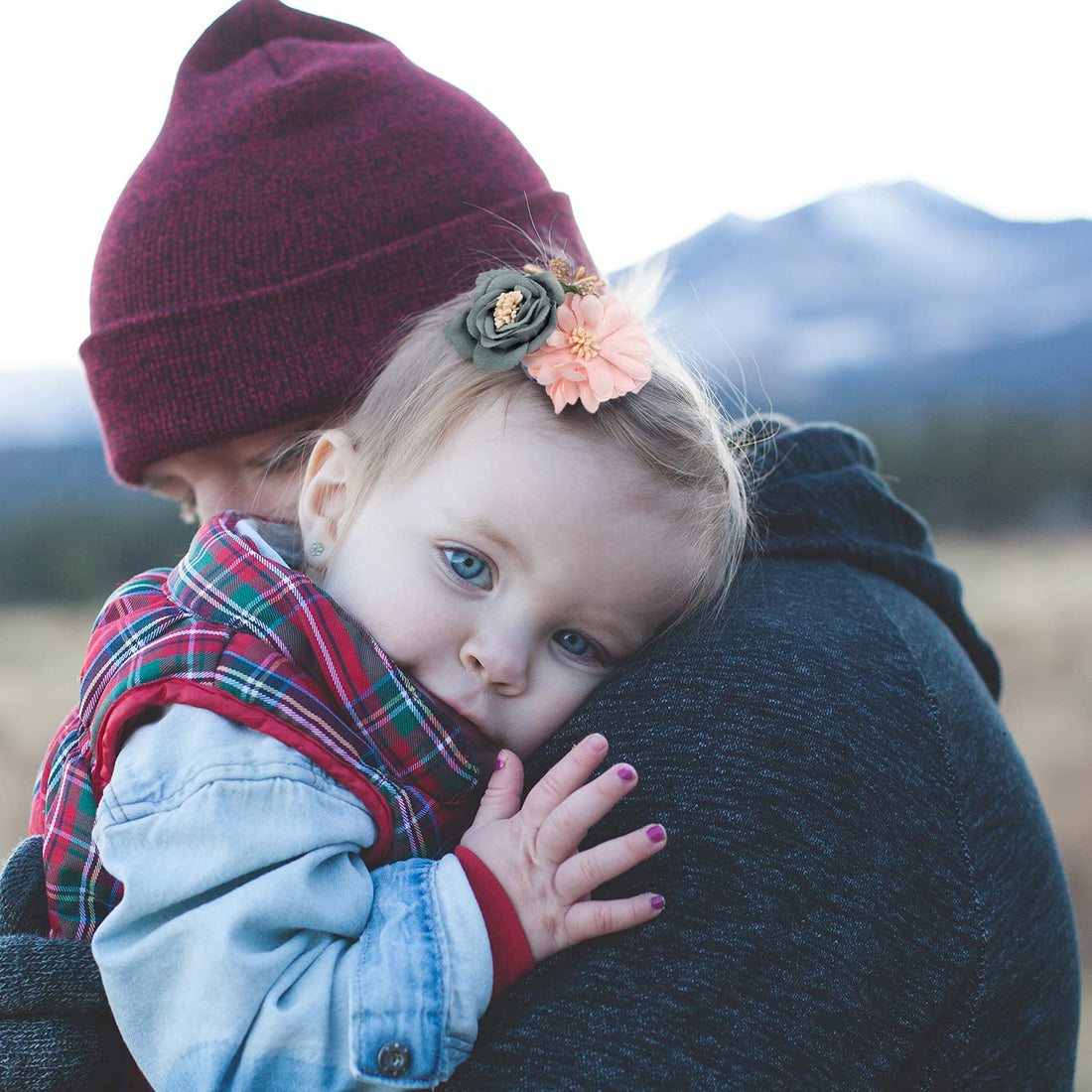 Flower Hair Clips For Little Girls, 6Pcs Floral Hair Accessories for Baby Toddlers Teen Girl Gifts (Flower Style-B)