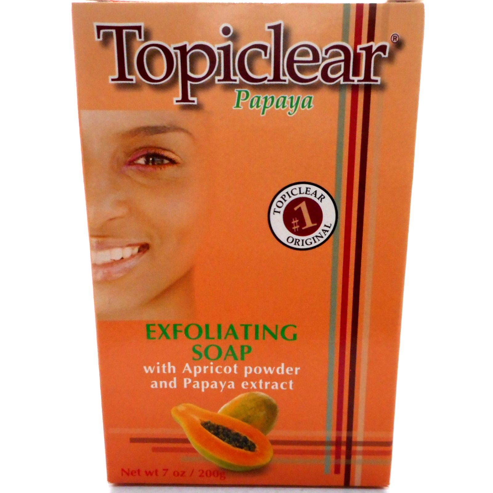 Topiclear Exfoliating Soap, Papaya, 7 oz. by Topiclear