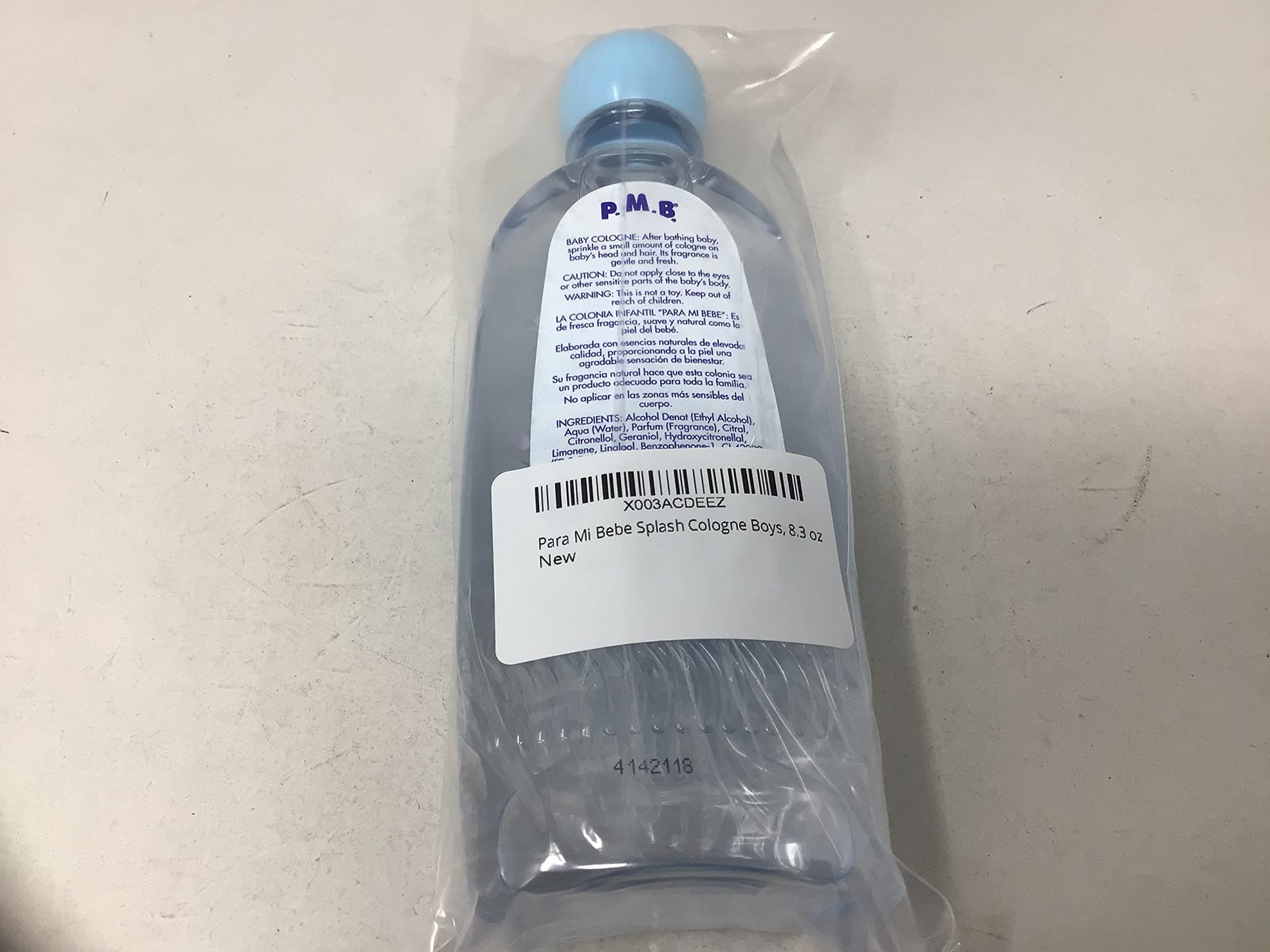 Para mi bebe Cologne 8.3oz./250ml Azul/Blue for Boys