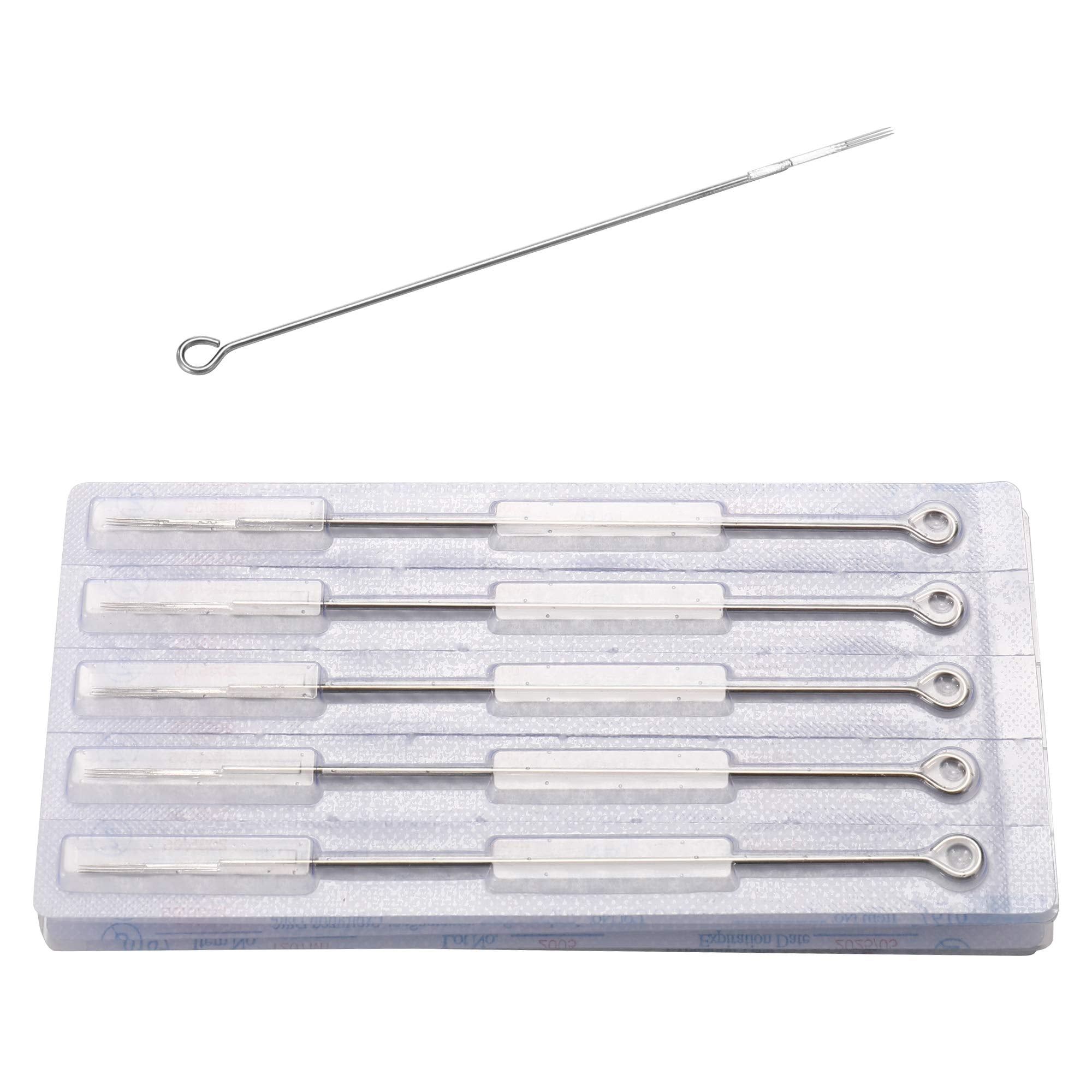 New Star Box Of 50 #12 7F Pro Flat Shader Premade Sterile Tattoo Needles Supply 1207F