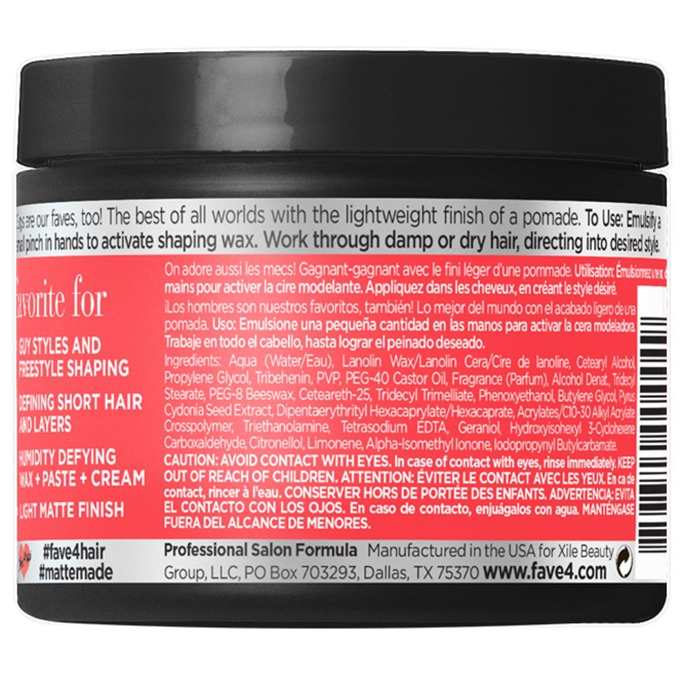 Fave 4 Fave4 Matte Made Shaping Cream Creme - 1.7oz