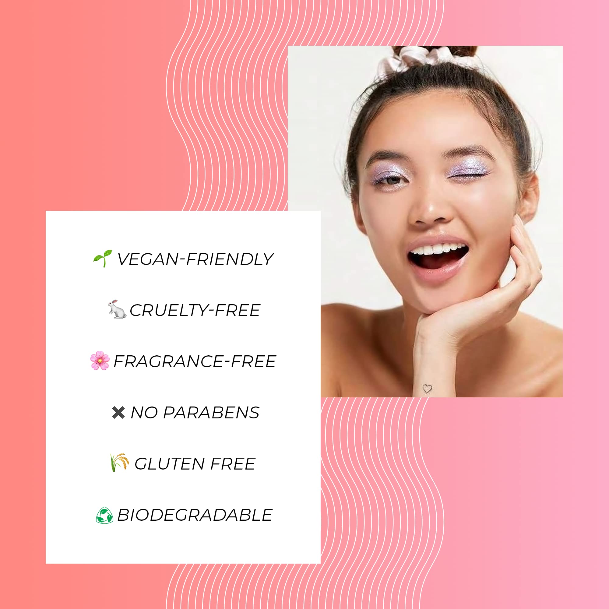 Vitamasques Vegan Collagen Lychee Face Sheet Mask Plumping & Moisturizing Korean Skin Care Facial Mask with Lychee Extract & Hyaluronic Acid - Natural & Biodegradable