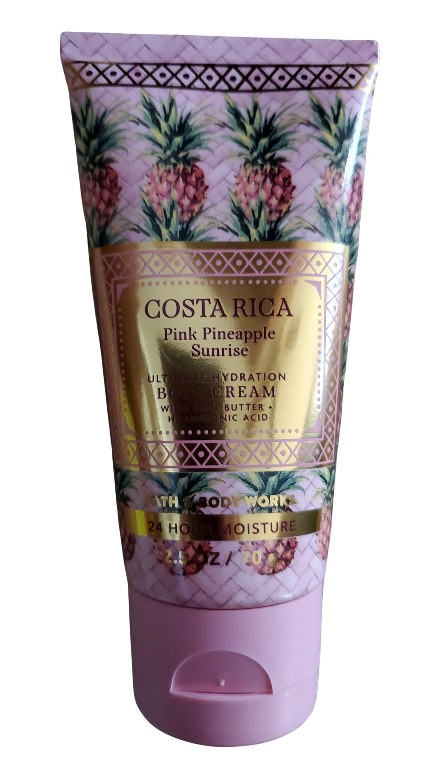 Bath & Body Works Travel Size Ultimate Hydration Body Creams: Passionfruit Banana Flower, Pink Pineapple Sunrise, Waikiki Beach Coconut 2.5 Ounces Set of 3