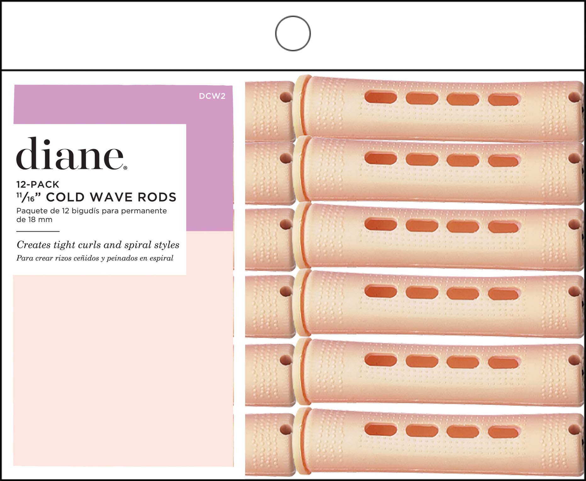 Diane Cold Wave Rods, Sand, 11/16, 12/bag