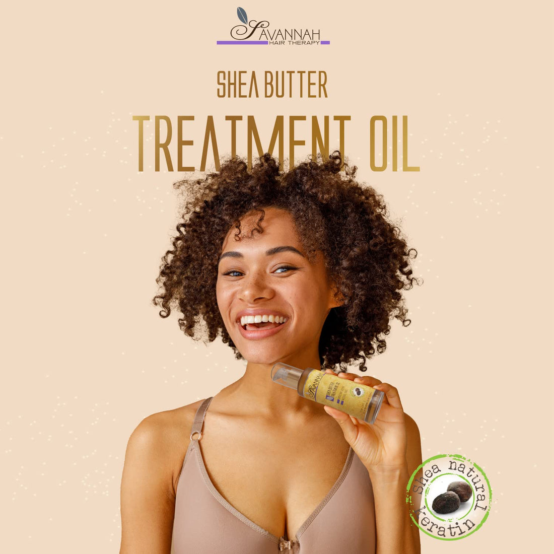 Savannah Hair Therapy - Shea Butter Treatment Oil - 1.69 oz