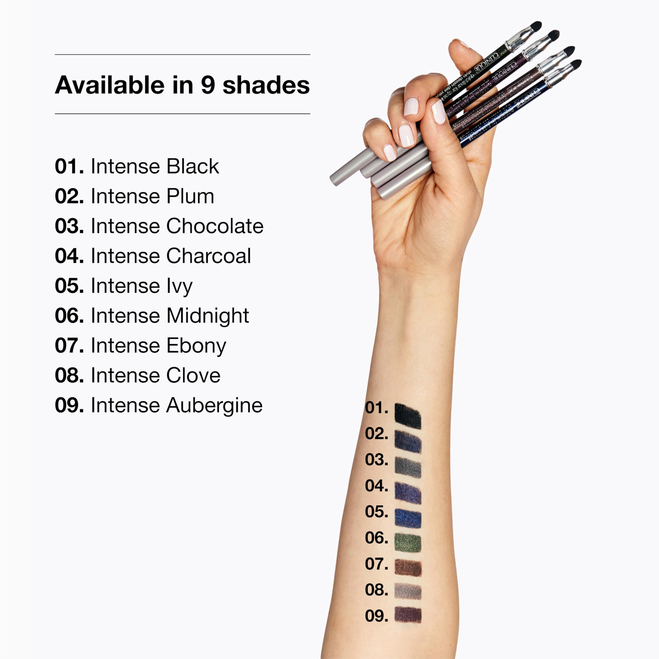 Clinique Quickliner For Eyes Intense | Water Resistant, Smudge Resistant + Safe For Sensitive Eyes, Intense Black