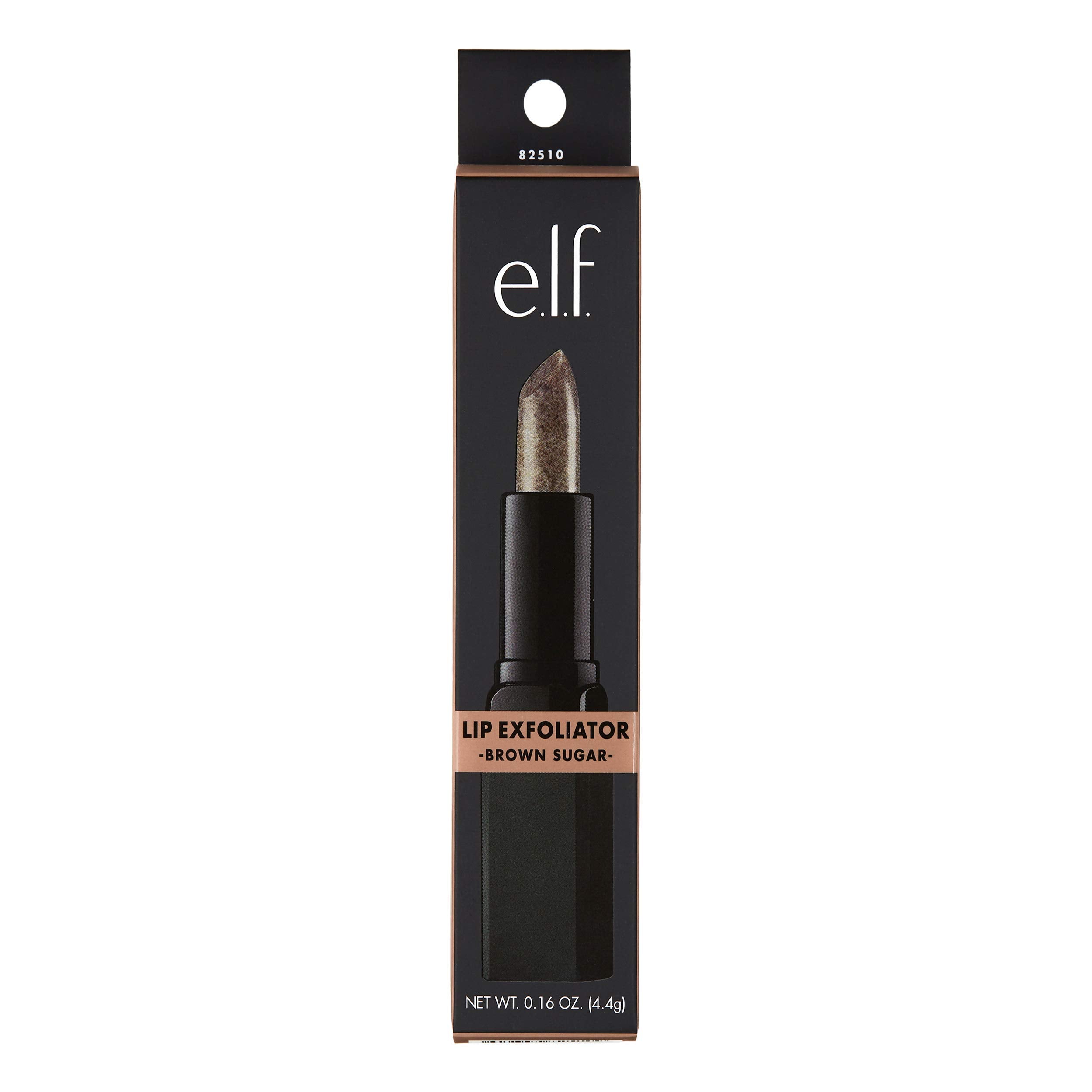 e.l.f. Cosmetics Lip Exfoliator Balm, Gentle Exfoliant Removes Dead and Dry Skin to Soften and Smooth Lips, Brown Sugar