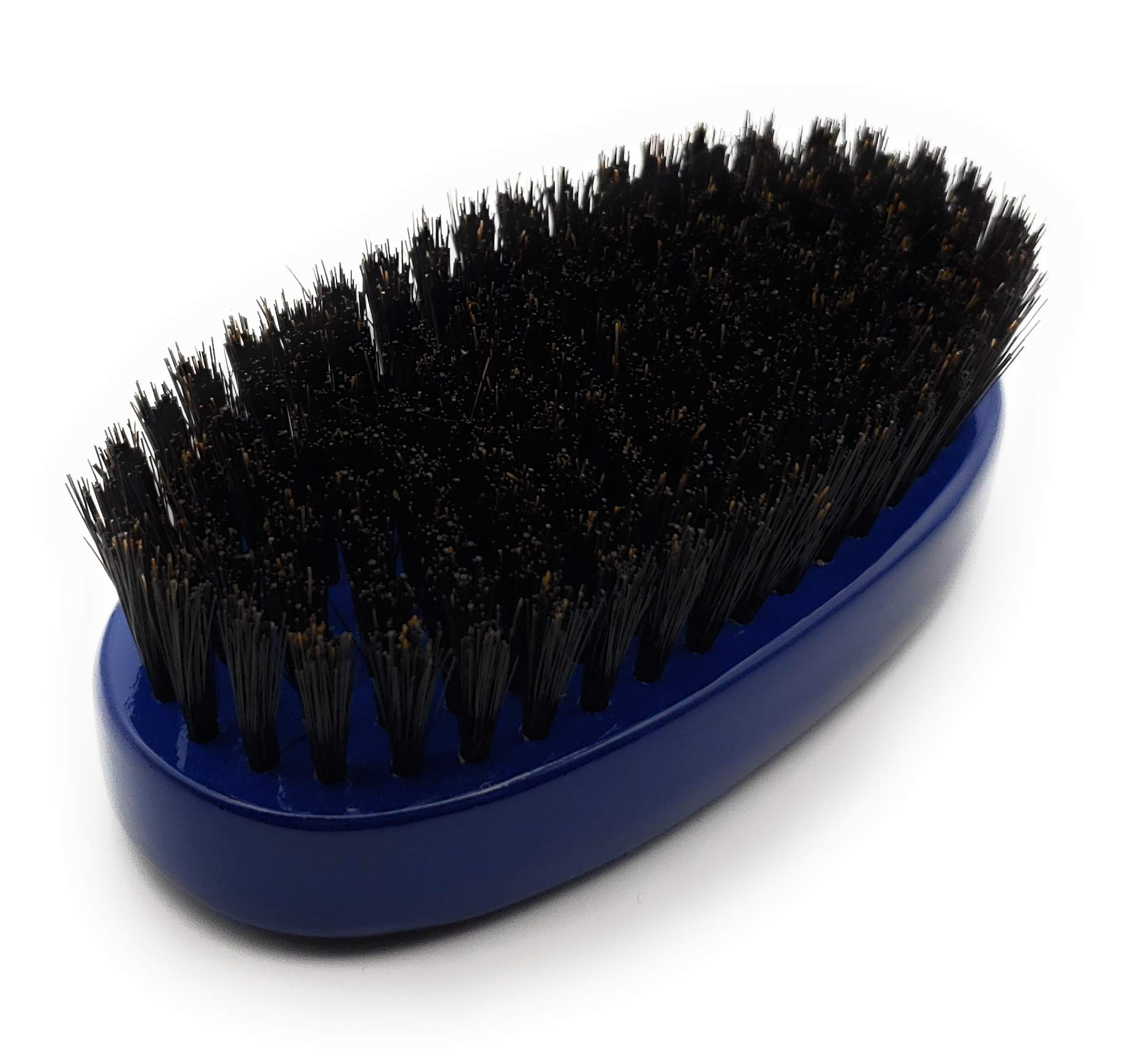 Milano Pro Boar Bristle 9-Row Reinforced Oval Palm Wave Brush #4451
