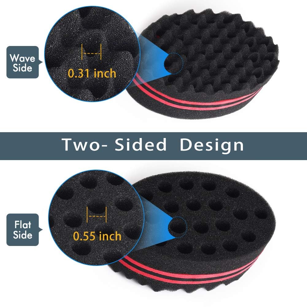 BIGEDDIE Big Holes Sponge for Hair, Twist Sponge, Magic Sponge Brush, Afro Hair Sponge for Curls with.