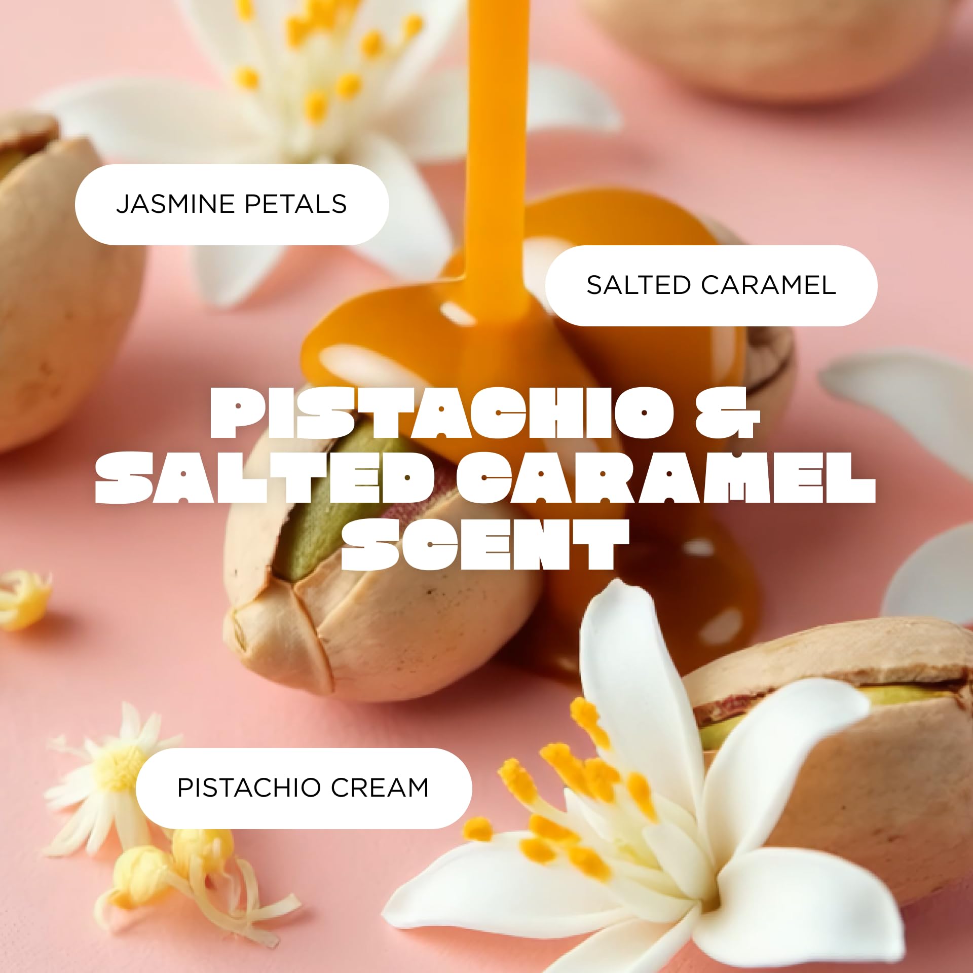 Cake Beauty Hair & Body Mist, The Finishing Touch - Pistachio & Salted Caramel Scent - Infused with Vitamin E & Argan Oil - For All Skin & Hair Types - 6.8 Fl Oz / 200 mL