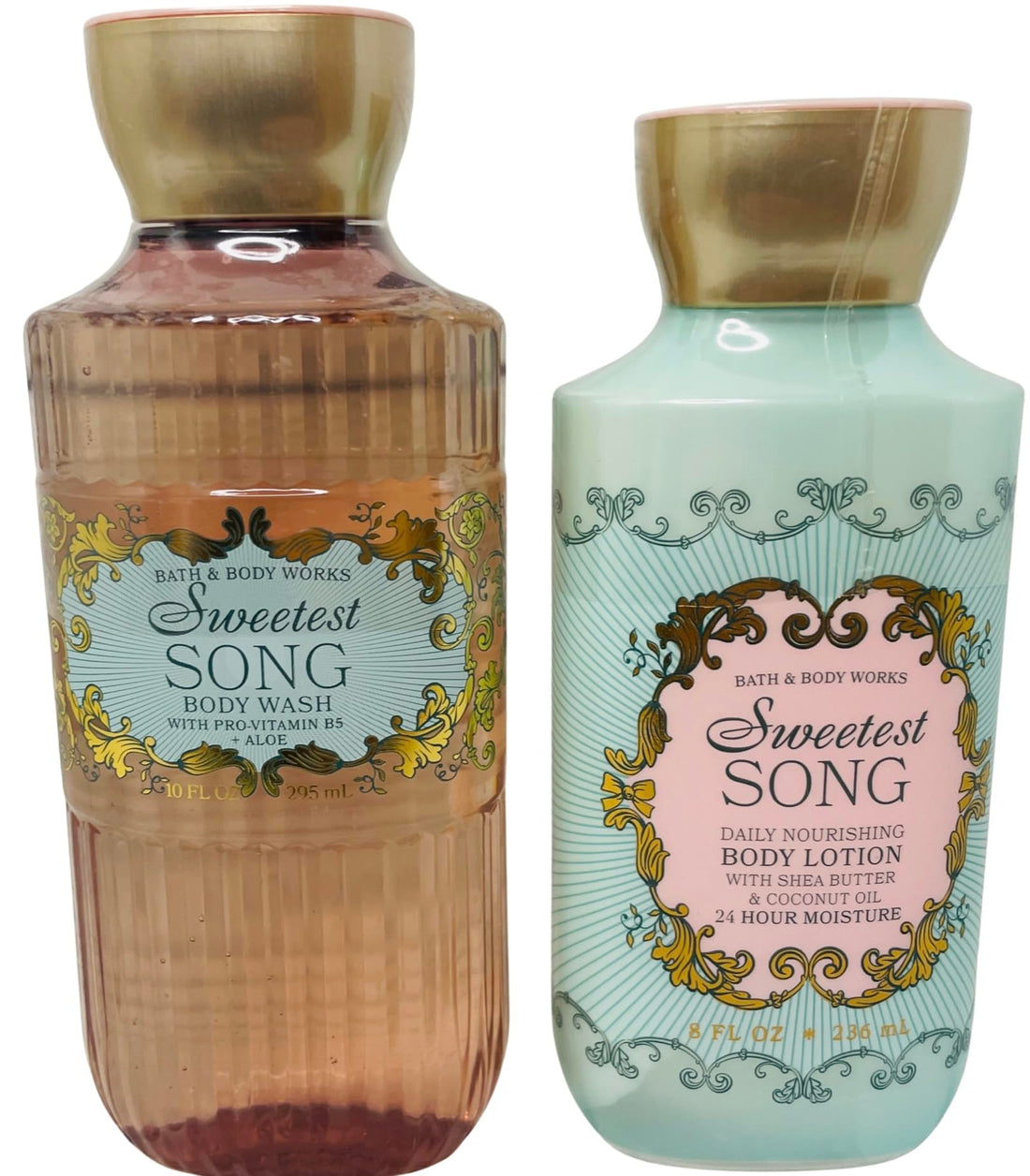 Bath & Body Works Body Sweetest Song Lotion and Body Gel Wash 2 Piece Set