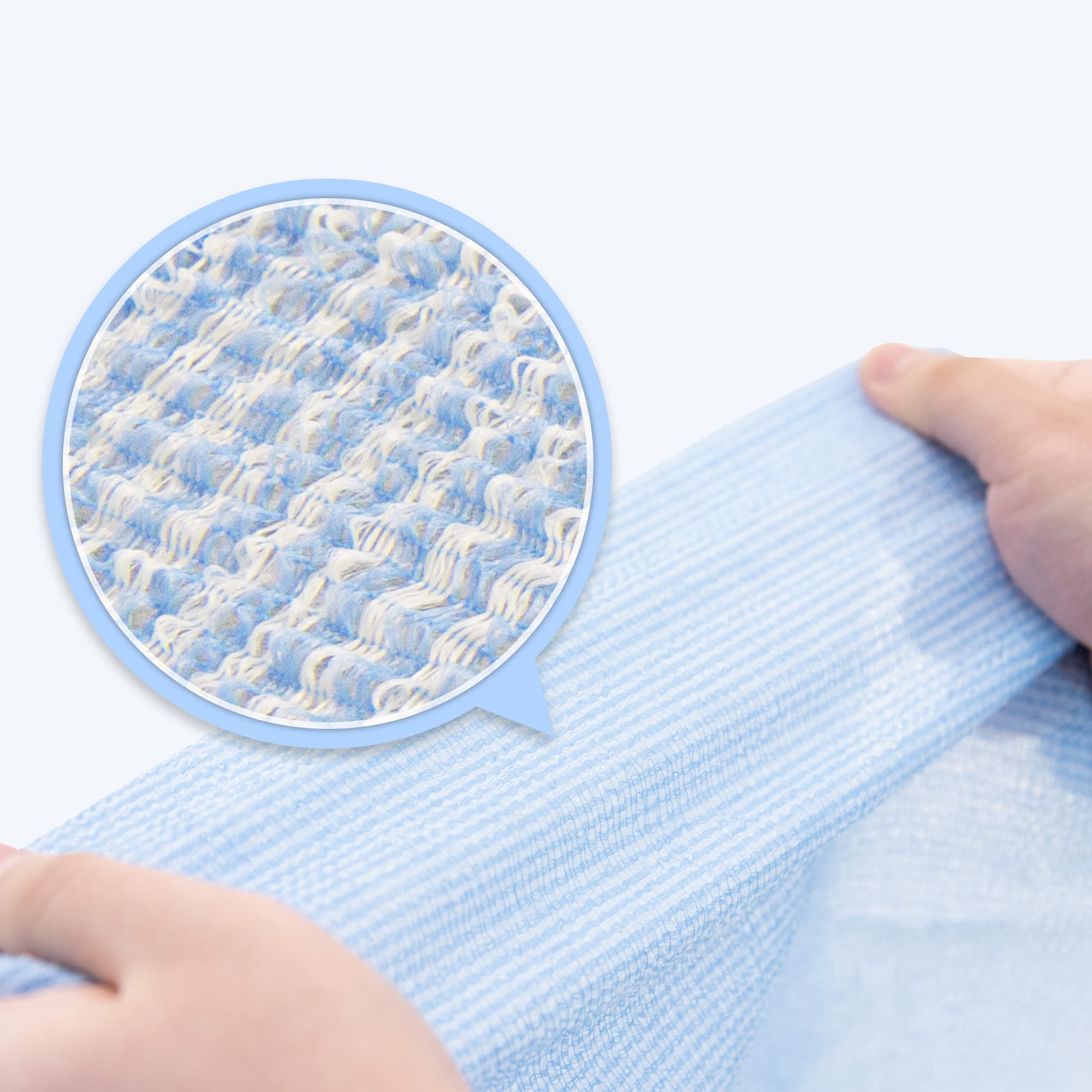 Exfoliating Washcloth Japanese Washcloth Nylon Bath Wash Cloth Korean Exfoliating Cloth Loofah Towel Beauty Washcloth Sponge Loofah Body Scrub Back Scrubber for Shower 4 Pcs by Modu