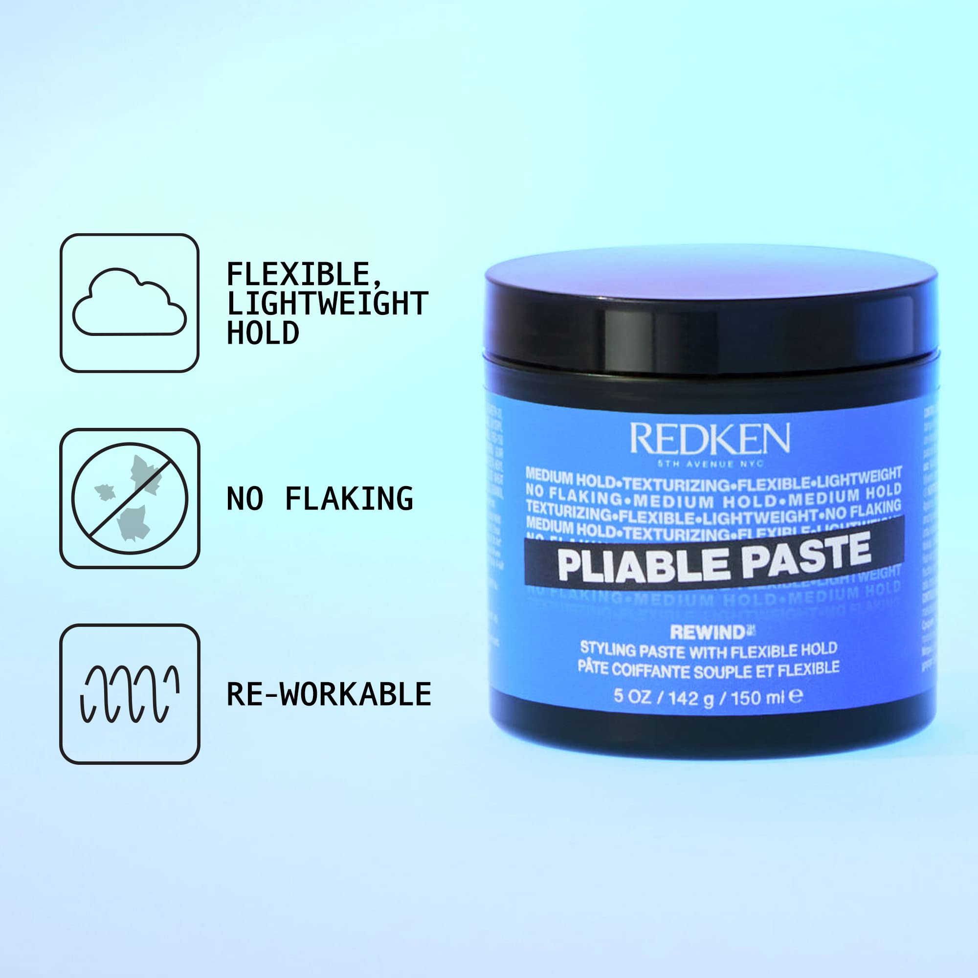 Redken Rewind 06 Pliable Styling Paste 5-Ounces Bottle