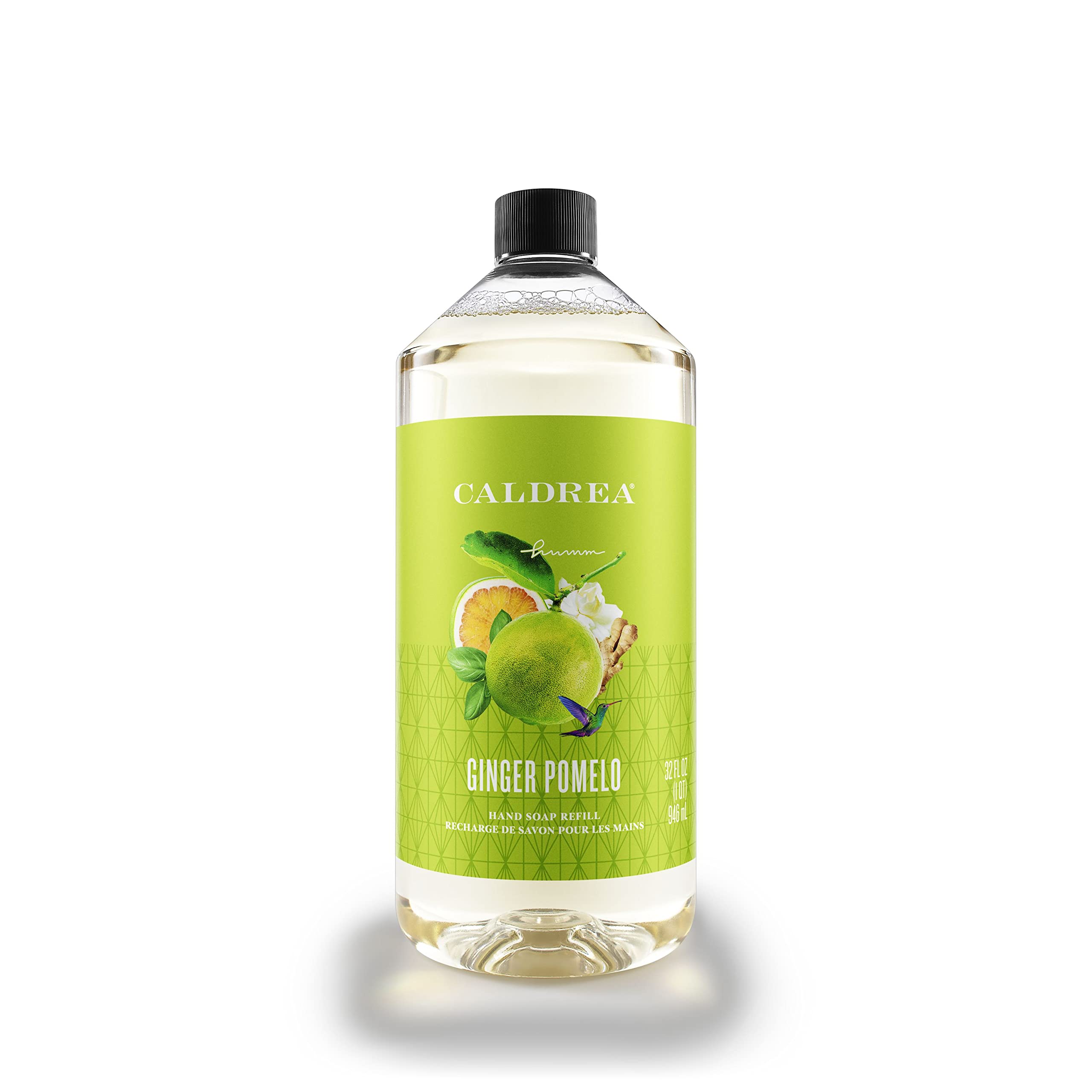 Caldrea Liquid Hand Soap Refill, Ginger Pomelo, 32 Ounce