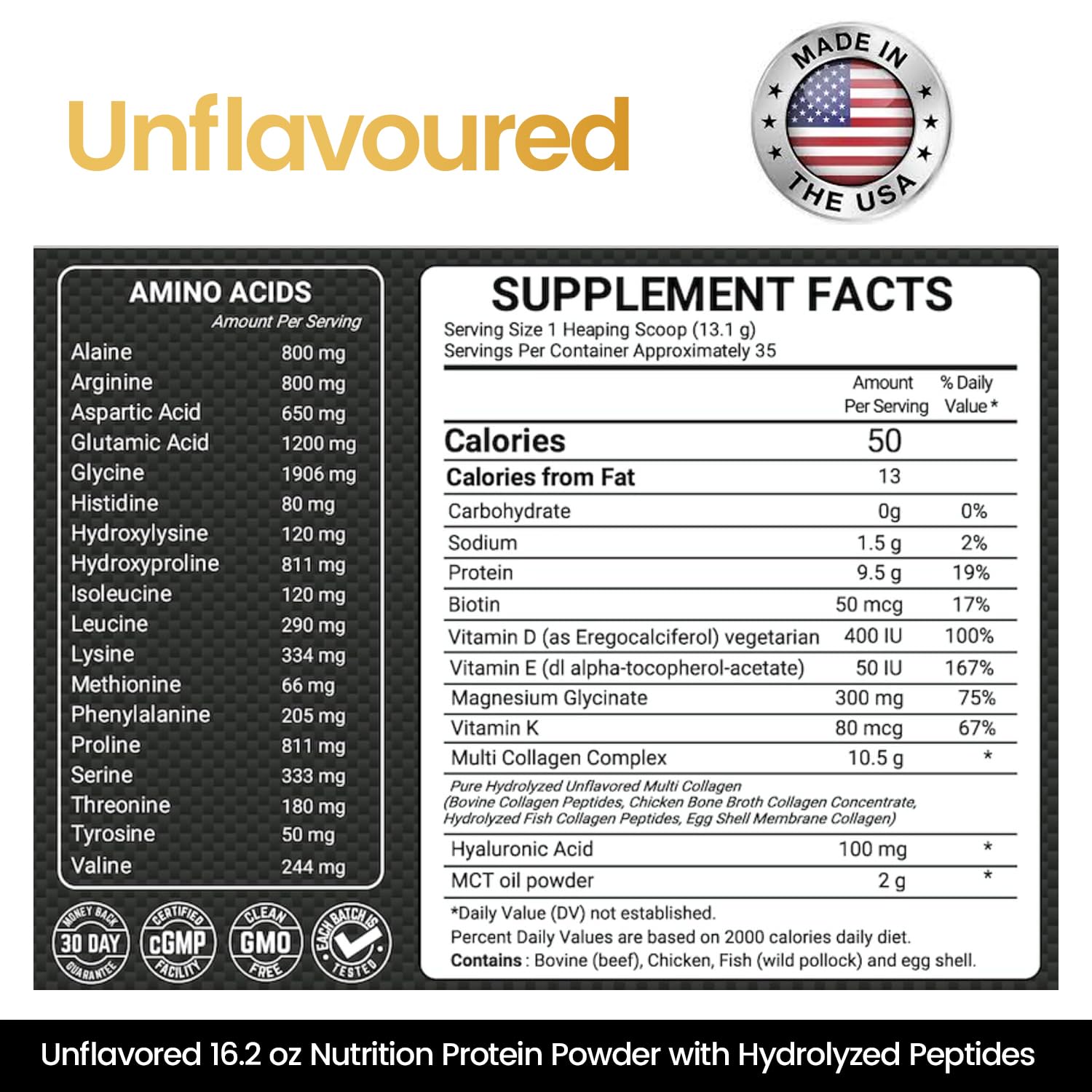 Peacock Max Keto Multi Collagen Peptides 16.2 oz - Bone Broth Protein Powder, 5 Types Hydrolyzed Collagen, MCT Oil, Biotin & Electrolytes for Joint, Skin, Hair & Gut Health, Unflavored Protein Powder