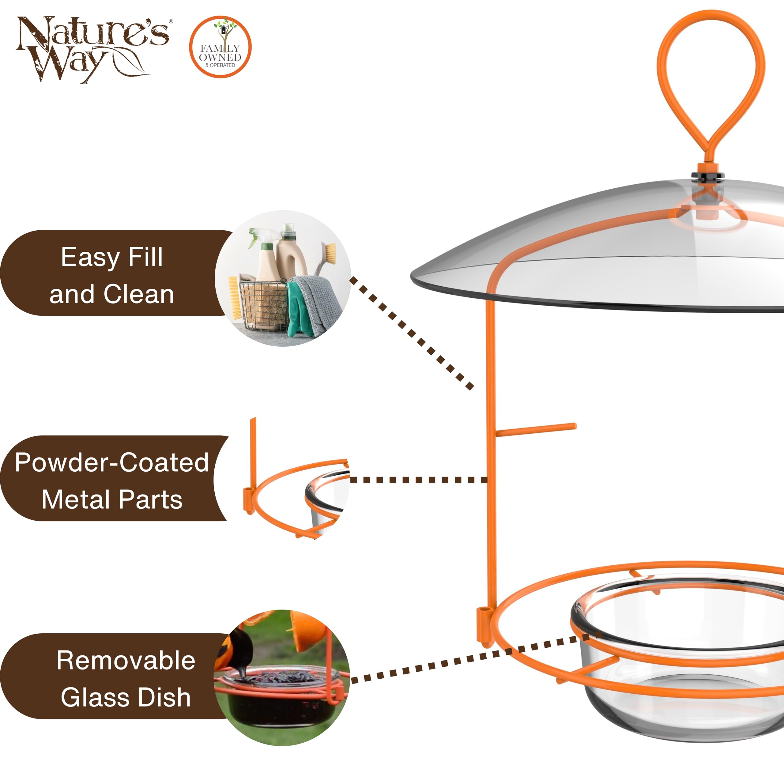 Nature's Way OFM1 Wire Oriole Feeder