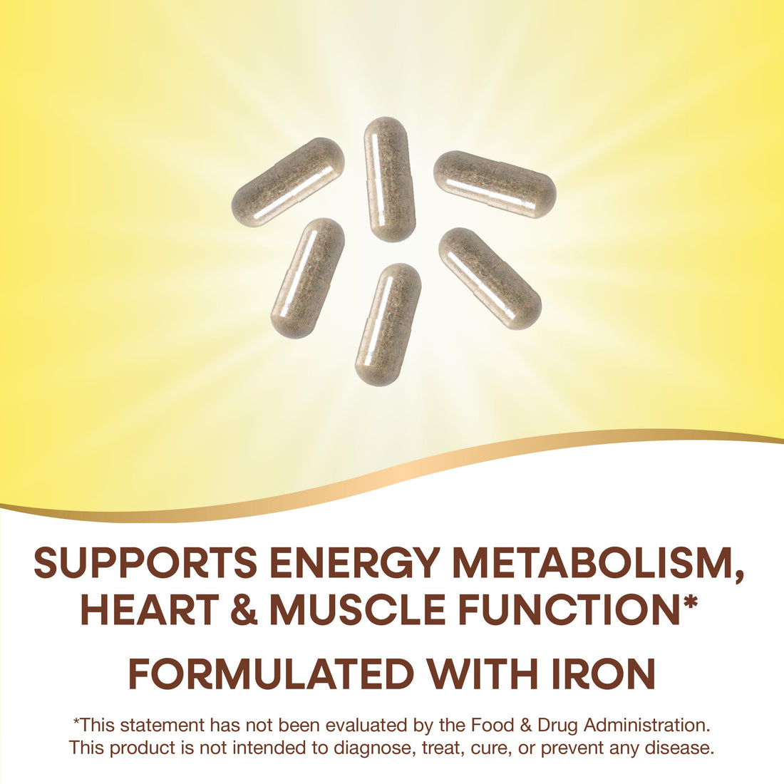 Nature's Way Alive! Max6 Potency Adult Complete Multivitamin, with Iron, Vitamins A, C, E & B-Vitamins Including Methylated B12 & Folate, Supports Energy Metabolism*, 90 Capsules (Packaging May Vary)