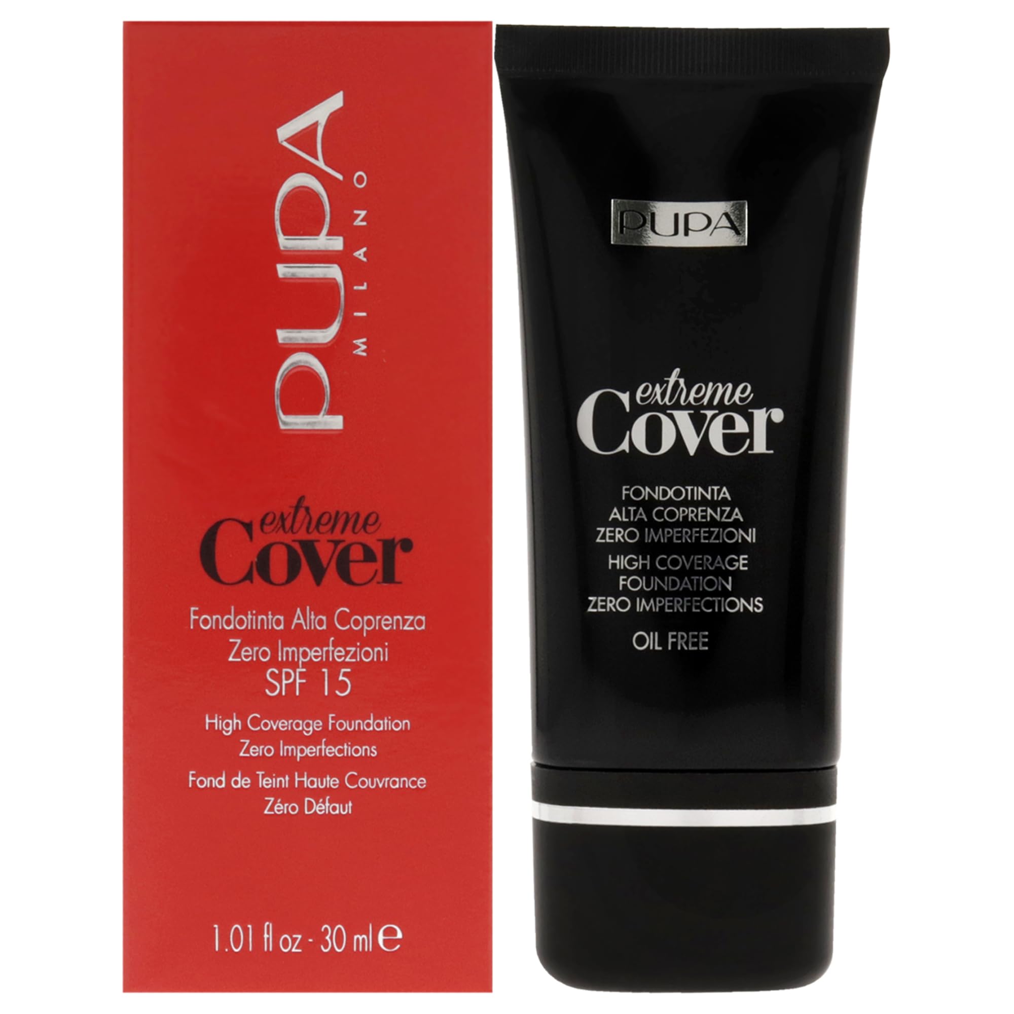 Pupa Milano Pupa Extreme Cover Fondotinta, N. 010 Alabaster