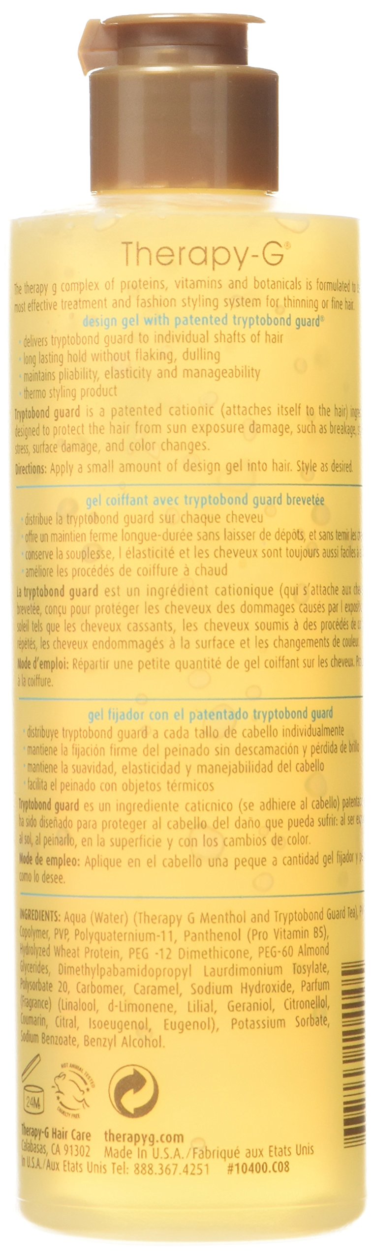 Therapy-G For Thinning or Fine Hair Design Gel, 8.5 Ounce