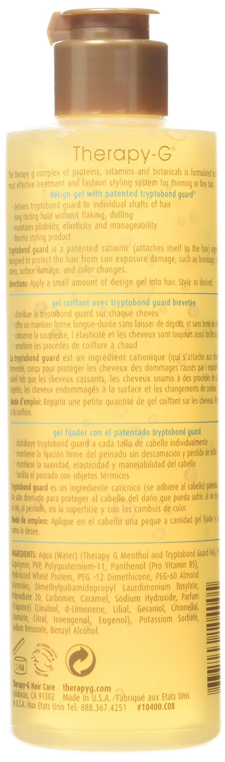 Therapy-G For Thinning or Fine Hair Design Gel, 8.5 Ounce