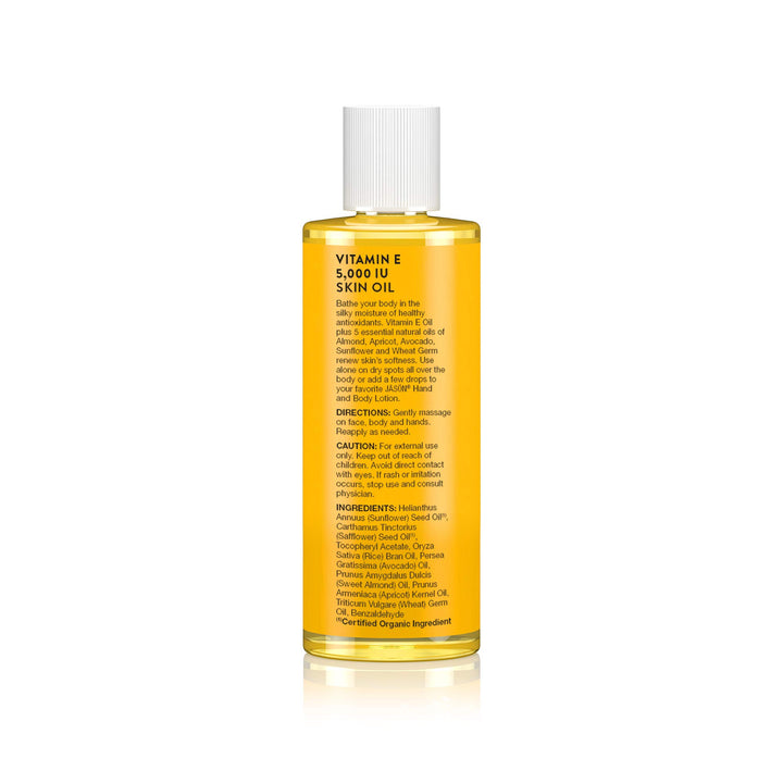 JASON Vitamin E Oil 5,000 IU Pure Oil, 4 Ounce Bottles (Pack of 3)
