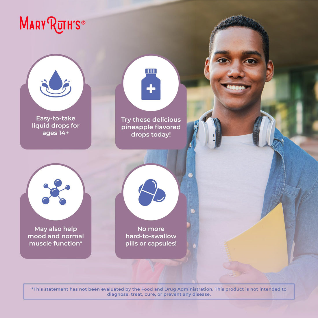 MaryRuth Organics Vitamin D3 Liquid Drops | Megadose 4000 IU | USDA Organic Liquid Vitamin D Spray for Adults & Kids | Immune Support & Bone Health | Vegan | Gluten Free | Non-GMO | 30 Servings