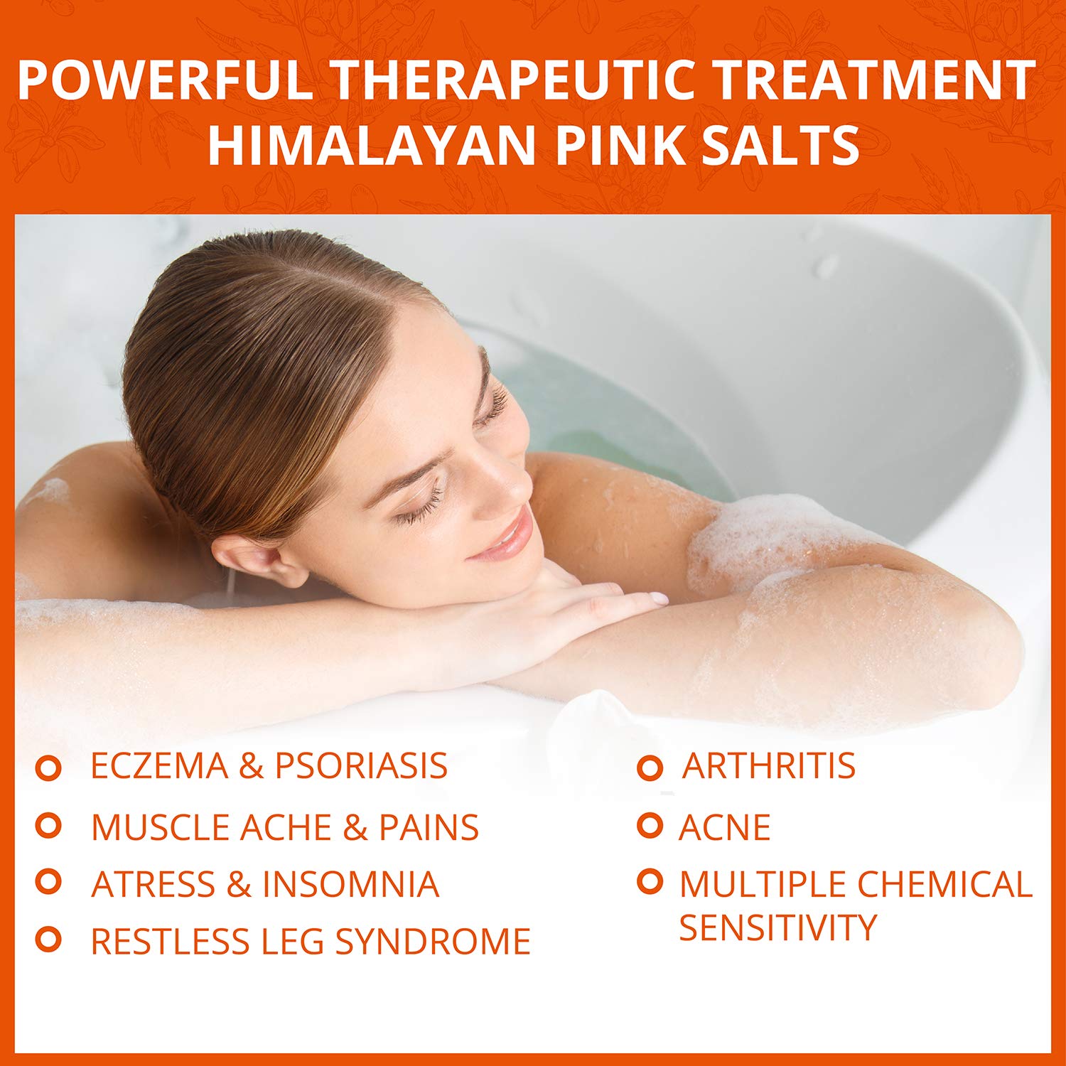 Sleep Lavender Bath Salt Aromatherapy- Relaxes Muscle Pain- 5 Lbs