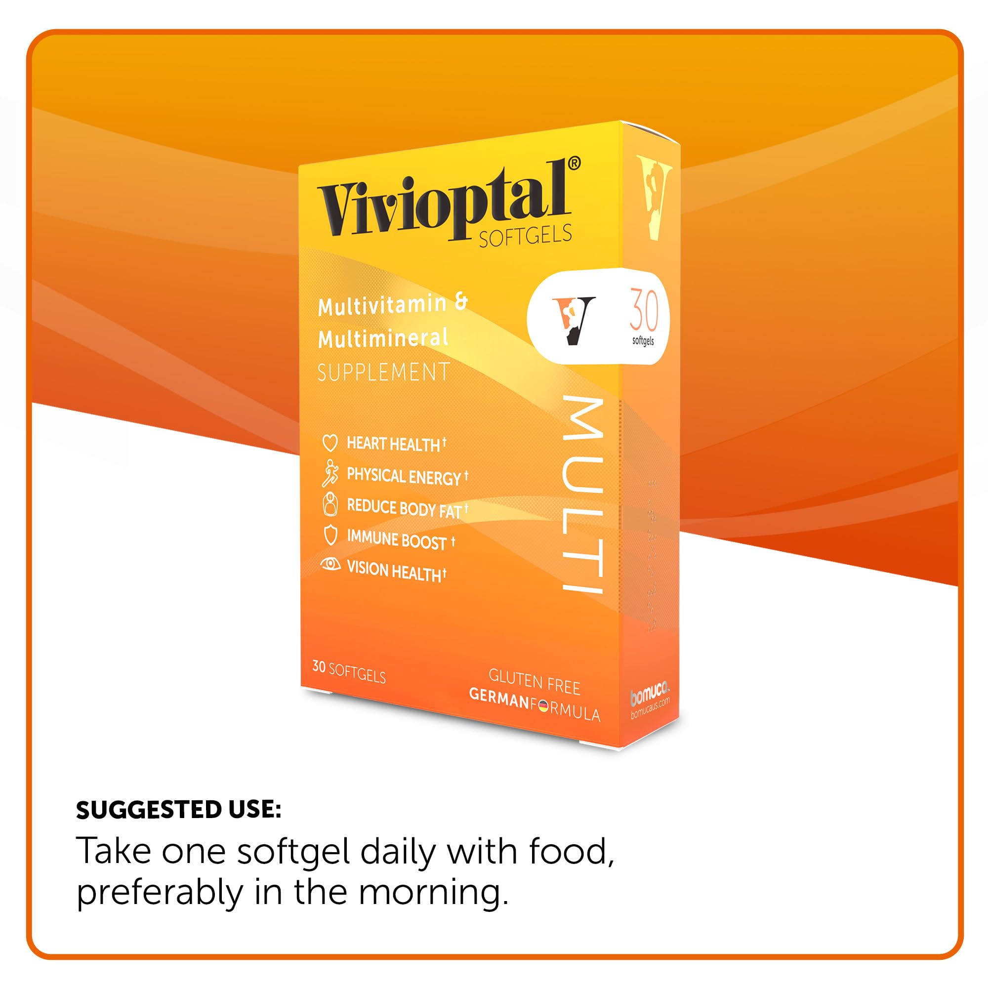 Vivioptal Multi, 30 Softgels, Multivitamin & Multimineral, Gluten Free, German Formula